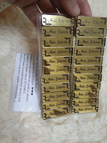 Customer photo review of Custom Made Tag Tudung Acrylic Mirror Gold