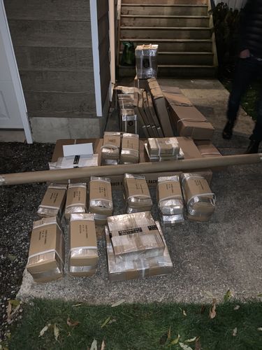 Customer photo review of The Full at home/garage gym set up - shipping included