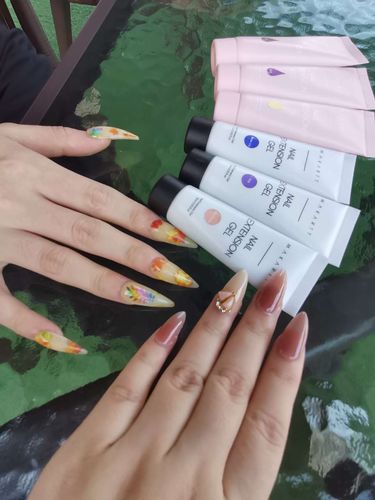 Customer photo review of House of Florists 12 Color Poly Nail Extension Gel Kit