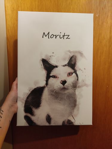 Customer photo review of Individuelles Haustierporträt - Leinwanddruck