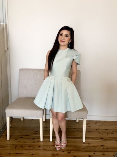 Customer photo review of SANA Halfbow Mini Dress