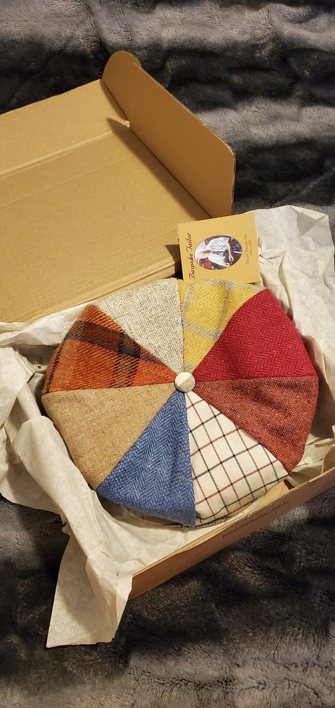Customer photo review of Eight Piece Cap Patchwork Tweed