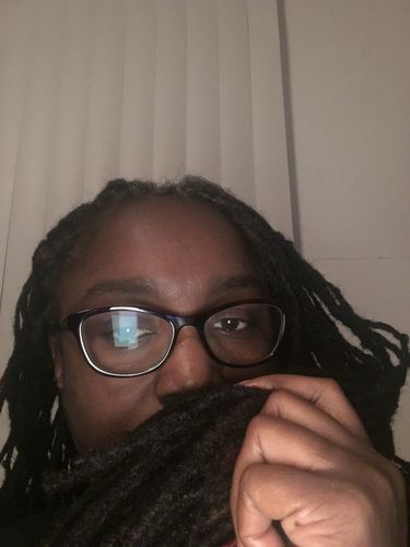 Customer photo review of Rose Water & Hibiscus Hydrating Conditioner |  8 oz