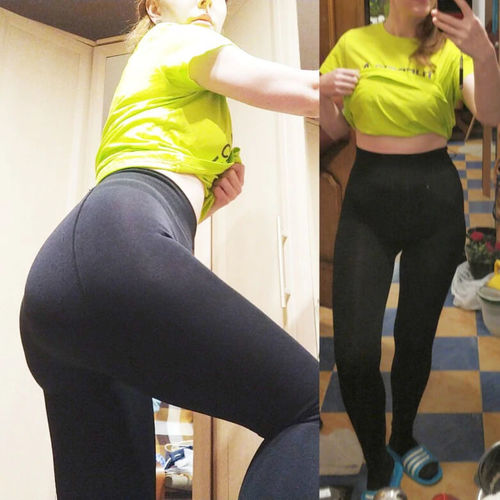 Customer photo review of Fur Lining Thermal Leggings
