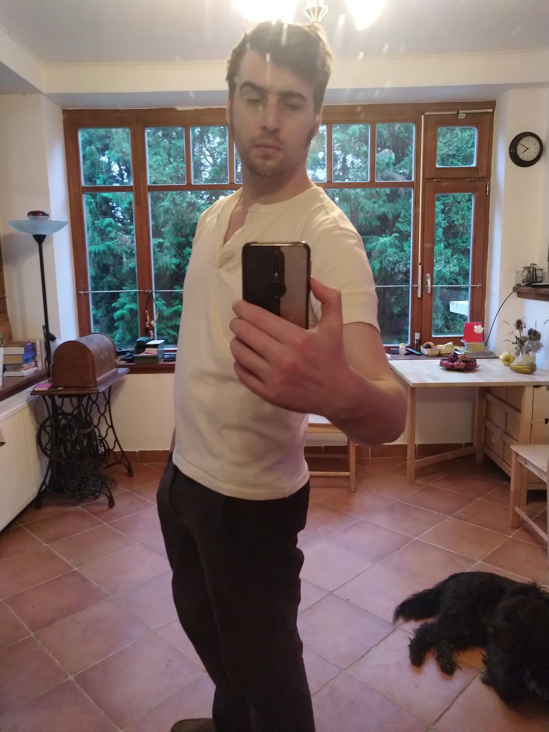 Customer photo review of 1890s Slub Cotton Henley T-Shirt