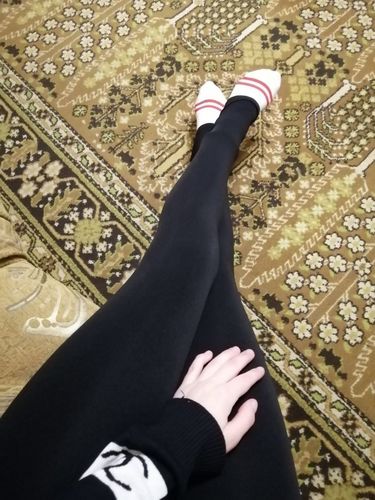 Customer photo review of Fur Lining Thermal Leggings
