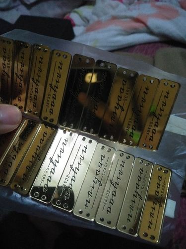 Customer photo review of Custom Made Tag Tudung Acrylic Mirror Gold