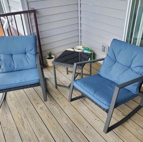 Customer photo review of 3-Piece Outdoor Patio Furniture Set