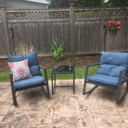 Customer photo review of 3-Piece Outdoor Patio Furniture Set