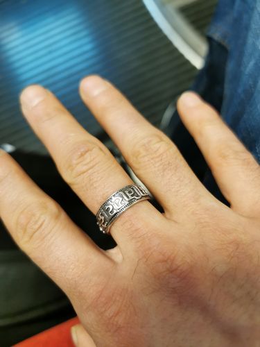 Customer photo review of SILBERRING DES SECHSTEN MANTRA