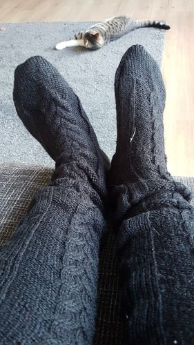 Customer photo review of Stocki: Over the Knee Plush Socks