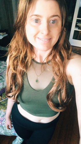 Customer photo review of Mesh Brami Top