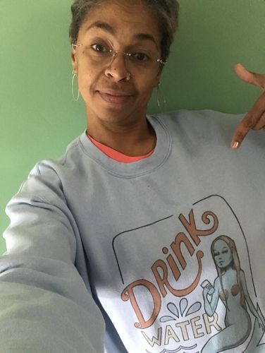 Customer photo review of Drink Water -- Sweatshirt