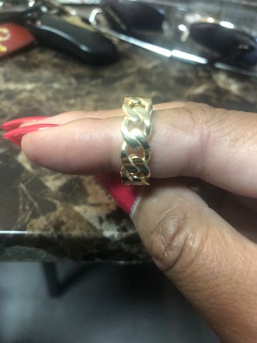 Customer photo review of Cuban Link Ring