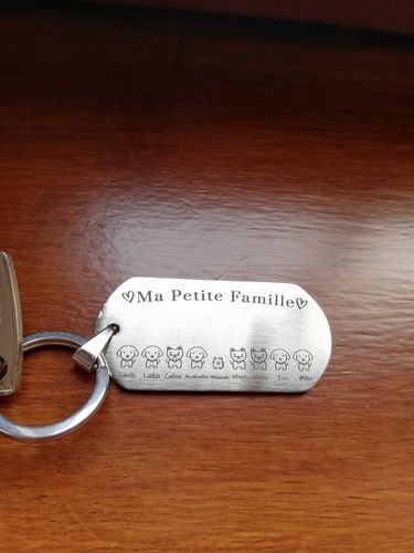 Customer photo review of Porte Clé - Ma Petite Famille