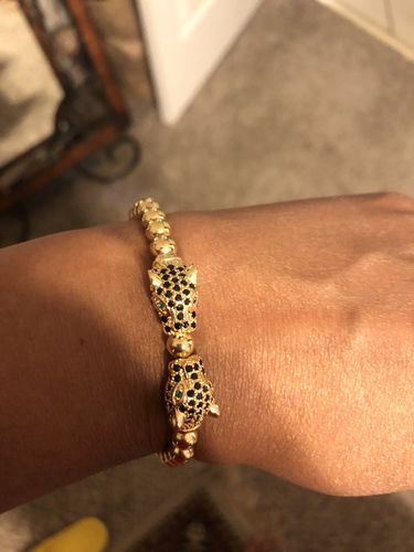 Customer photo review of Panther Steel Bracelet