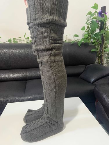 Customer photo review of Stocki: Over the Knee Plush Socks