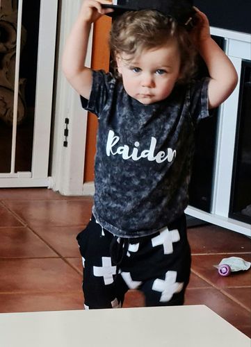 Customer photo review of Criss Cross Harems | Black