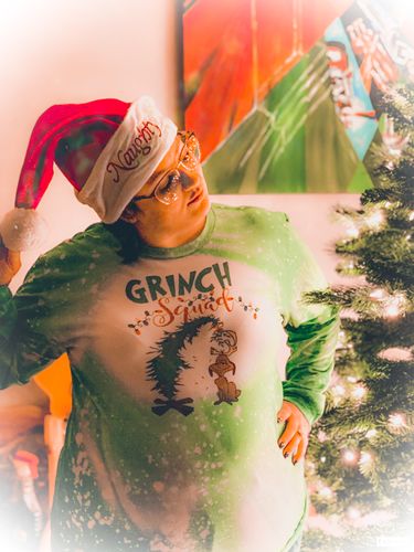Customer photo review of Grinch Squad Long Sleeve Tee
