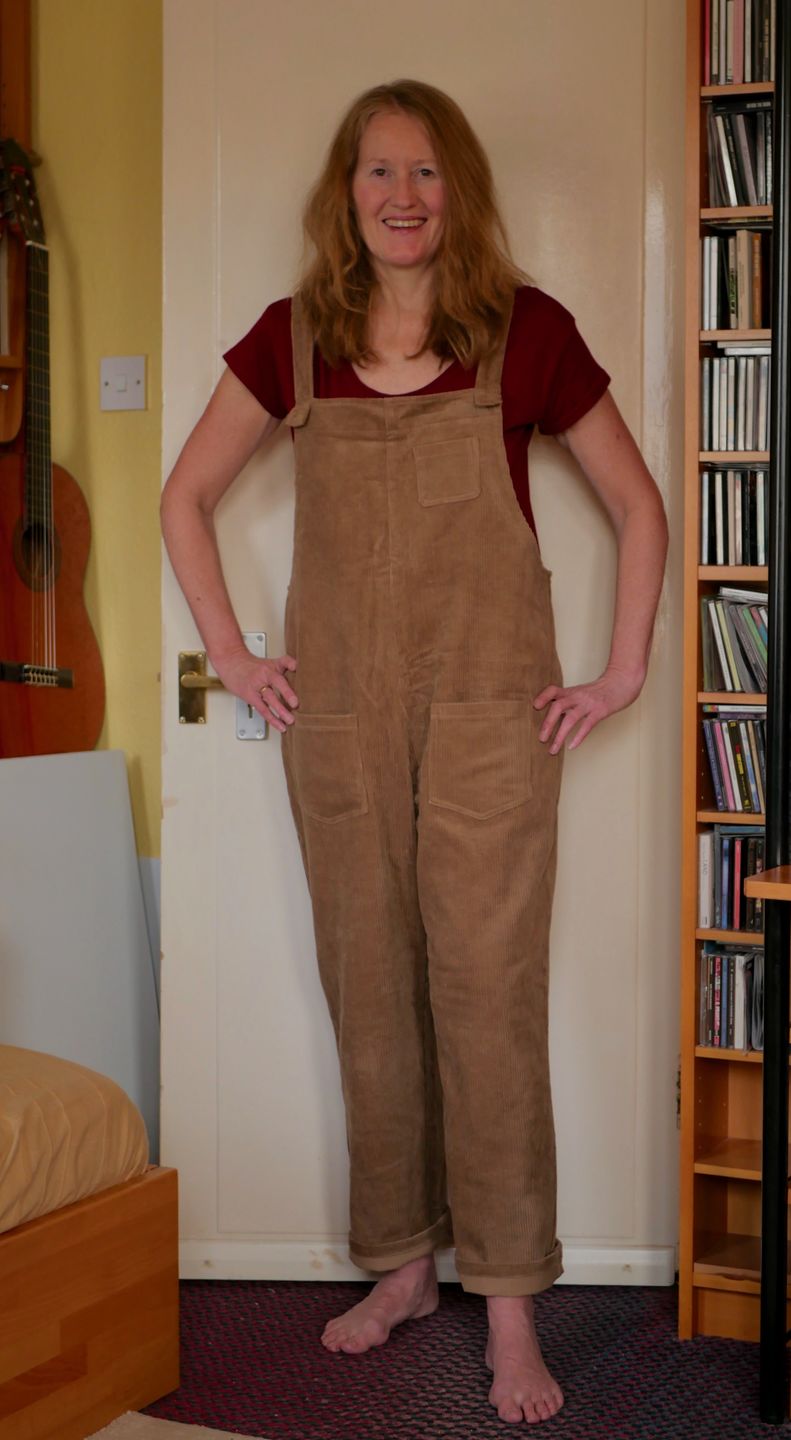 Customer photo review of Plus Size - Vintage Women Corduroy Loose Overall
