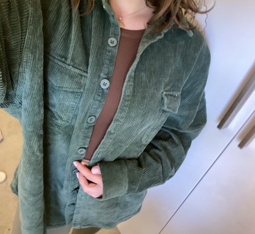 Customer photo review of Oversized Corduroy Jacket