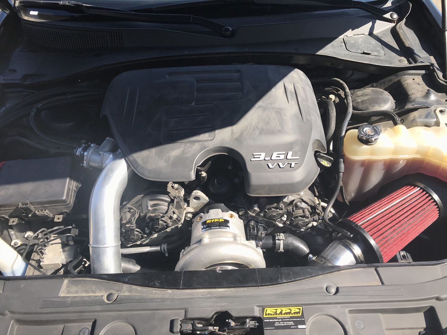 Customer photo review of Vortech V3 Blower Oil Three-Pack 4-oz Bottles