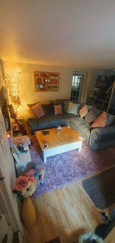 Customer photo review of CHINGFORD COSY CHENILLE DOUBLE CORNER SOFA - SHADES OF GREY
