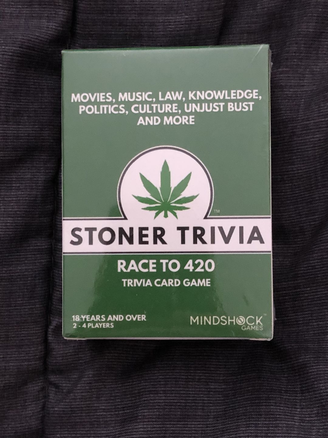 Customer photo review of Stoner Trivia Race to 420 Card Game