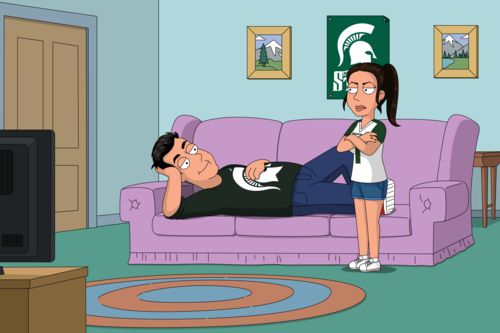 Customer photo review of Family Guy Style Custom Portrait