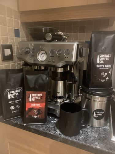 Customer photo review of Shots Fired Coffee