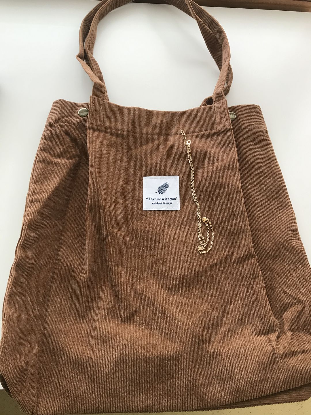 Customer photo review of Cord Tote Bag
