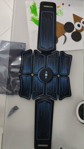 Customer photo review of EMS Abdominal Muscle Stimulator Belt - ABS Fitness Equipment Trainer