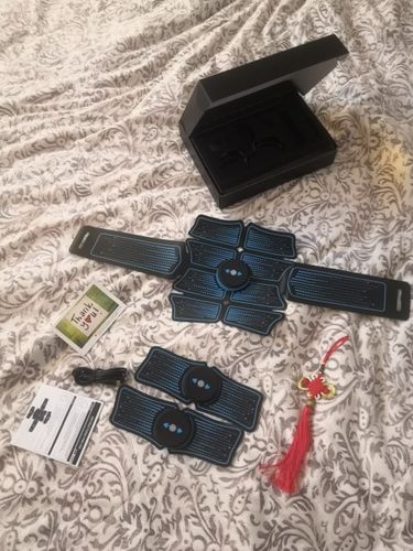Customer photo review of EMS Abdominal Muscle Stimulator Belt - ABS Fitness Equipment Trainer