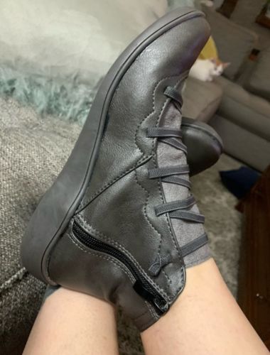 Customer photo review of New Fall Winter Arch Support Ankle Boots [Limited time offer: Buy 2 Save More 15%]