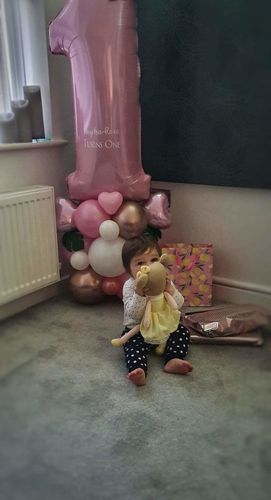 Customer photo review of Personalized Gloveleya Spring Girl Doll With Gift Bag - 5 Colors
