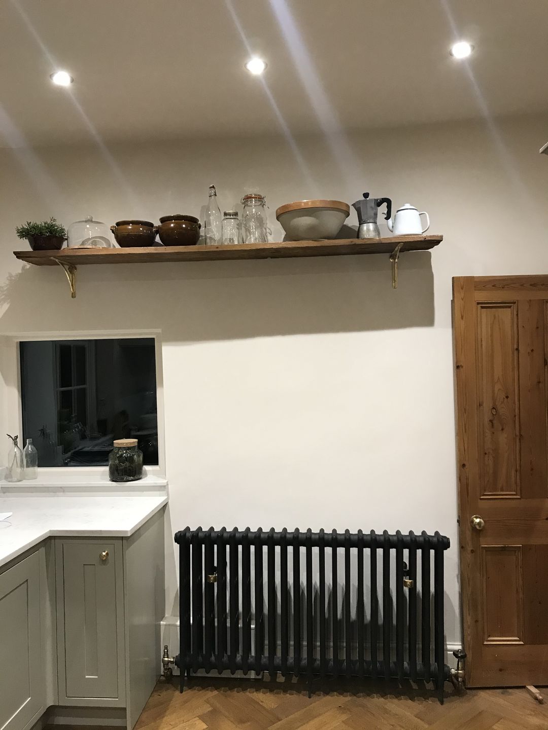 Customer photo review of Brass Ironbridge Shelf Brackets