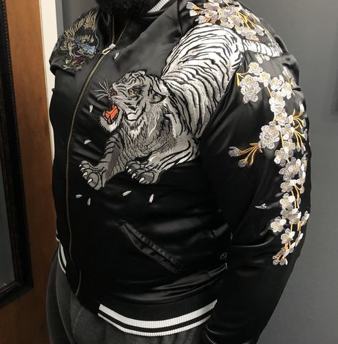 Customer photo review of Four Legendary Creatures Sukajan Souvenir Jacket
