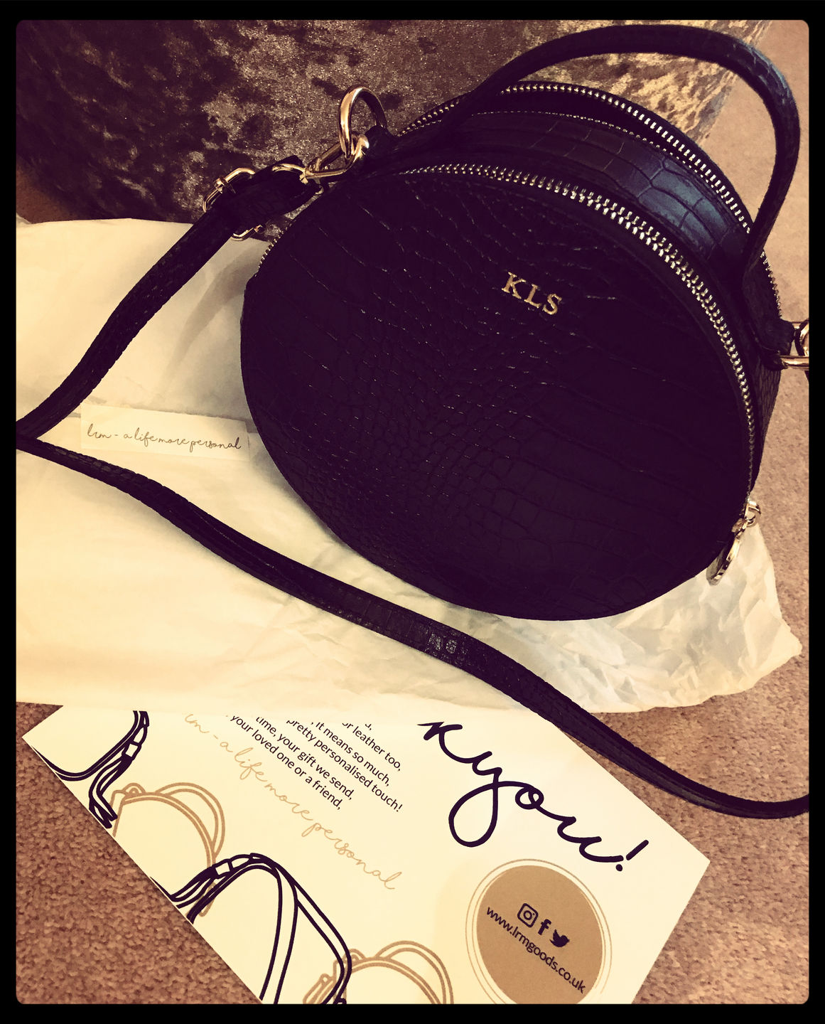 Customer photo review of The Rosie Circle Croc Bag - NEW!
