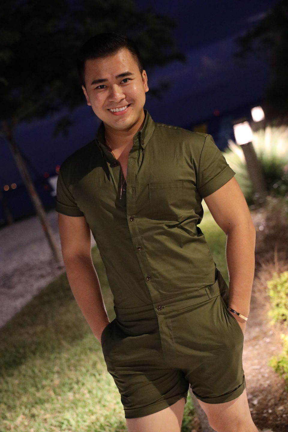 Customer photo review of Olive Mens Romper