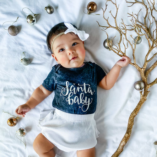 Customer photo review of MLW By Design - Santa Baby Bodysuit | White