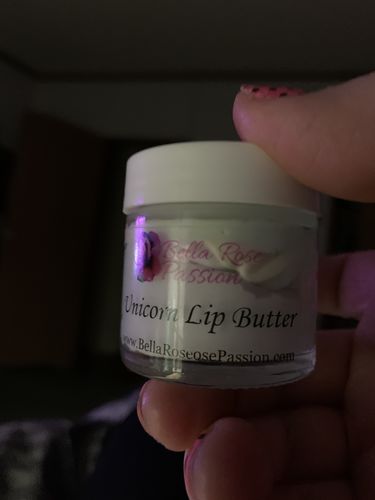 Customer photo review of Unicorn Lip Balm