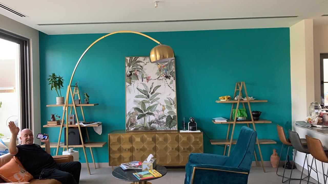 Customer photo review of Arc Lamp With Natural Marble Base Bp0078-G/BPI10311