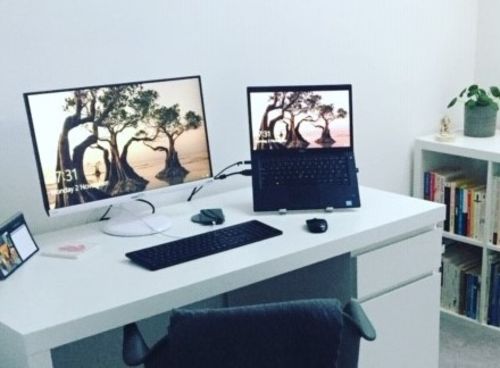 Customer photo review of Laptop Stand | Aluminium, Portable & Foldable