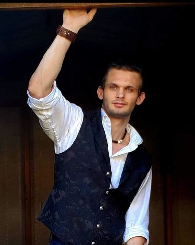 Customer photo review of Mens Victorian Suit Vest Steampunk Gothic Waistcoat