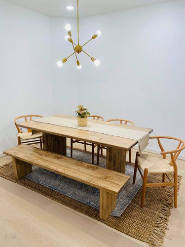 Customer photo review of Modern 6-Light Sputnik Linear Chandelier