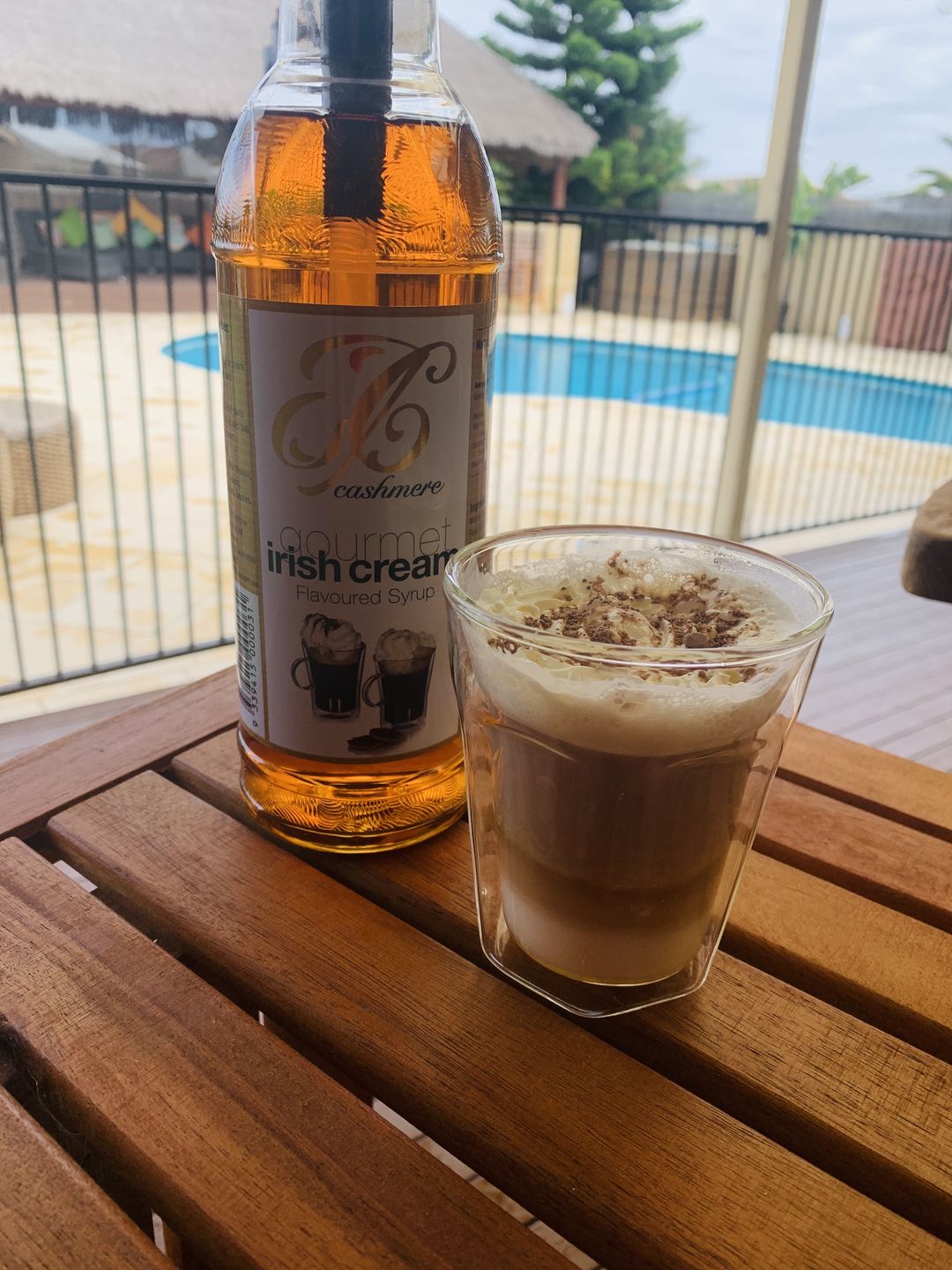 Customer photo review of Irish Cream Coffee Syrup
