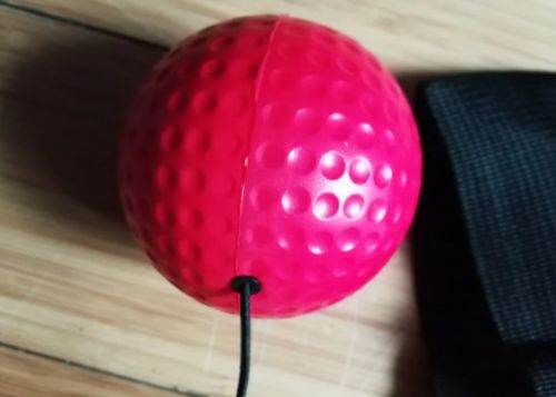 Customer photo review of Training Boxing Ball Reflex Headband