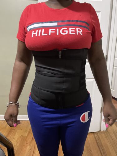 Customer photo review of Lux Latex Double Abdominal Belt