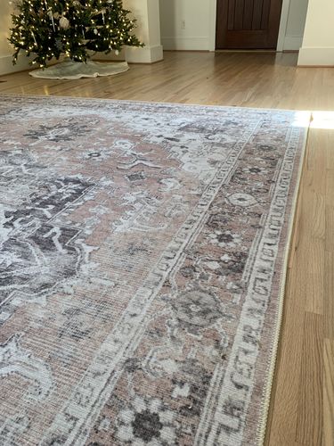 Customer photo review of Distressed Vintage Cezanne Blush Area Rug