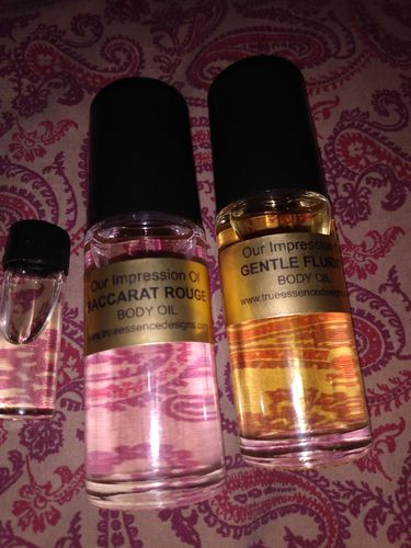Customer photo review of Baccarat Rouge 540 Type Body Oil -Unisex
